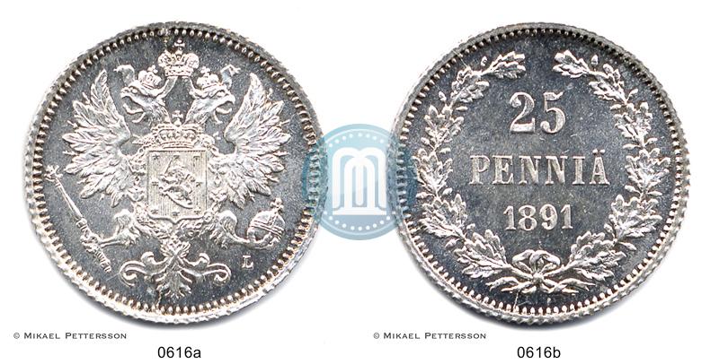 Фото 25 пенни 1891 года L 