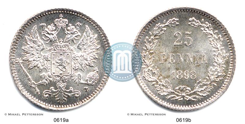 Фото 25 пенни 1898 года L 