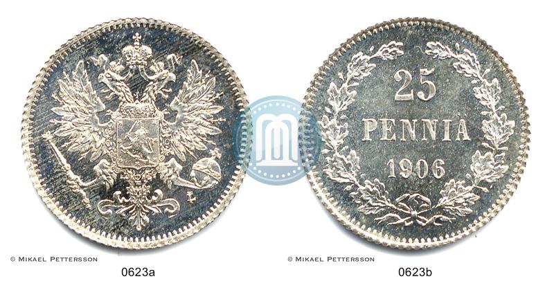 Picture 25 pennia 1906 year L 