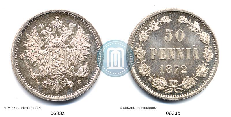Фото 50 пенни 1872 года S 