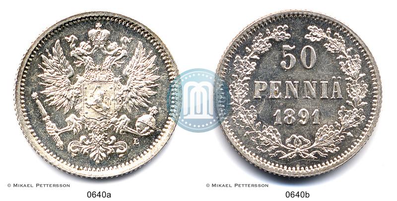Фото 50 пенни 1891 года L 