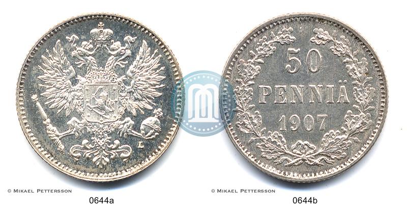 Фото 50 пенни 1907 года L 