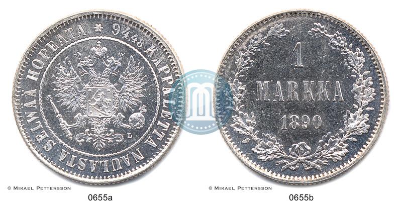 Picture 1 markka 1890 year L 