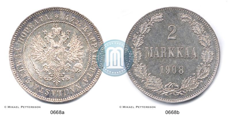 Picture 2 markkaa 1908 year L 