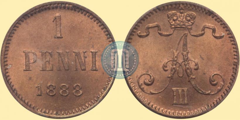 Picture 1 penni 1888 year  