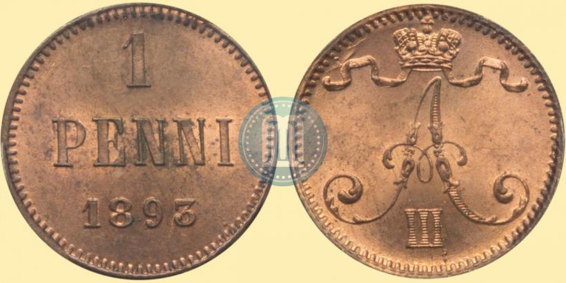Picture 1 penni 1893 year  