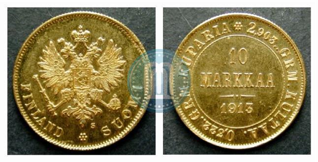 Фото 10 марок 1913 года S 