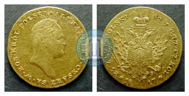 Фото 25 злотых 1817 года IB 