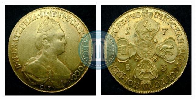 Picture 10 roubles 1783 year СПБ 
