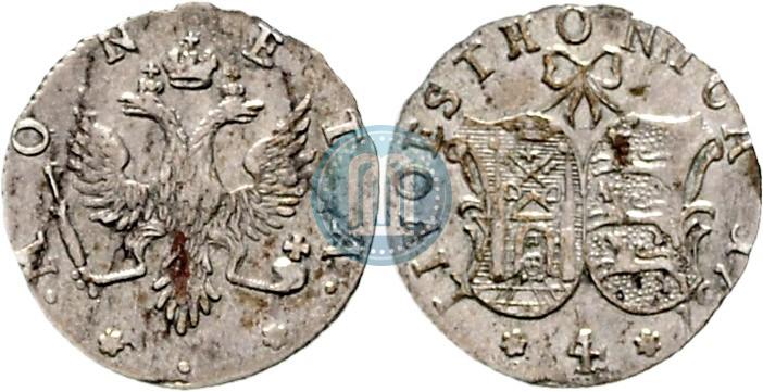 Фото 4 копейки 1757 года  "Ливонез"