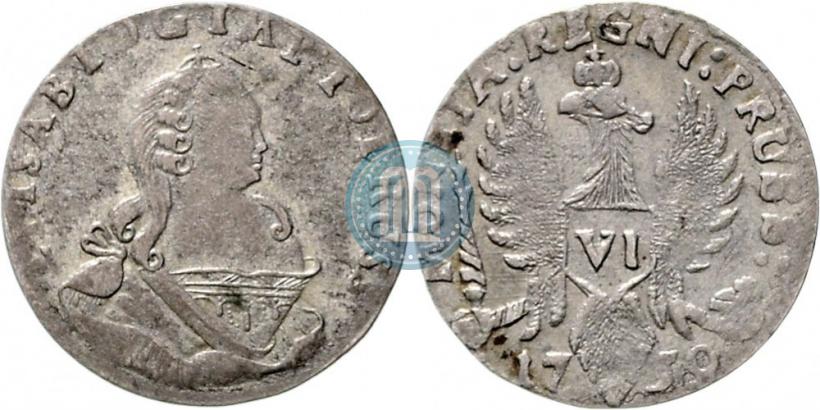 Picture 6 groszy 1759 year  