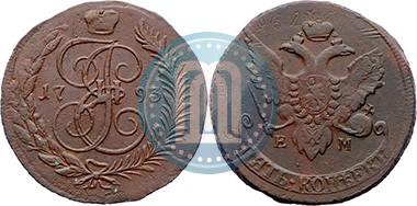 Фото 5 копеек 1793 года ЕМ 