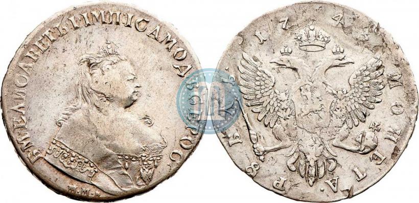 Picture 1 rouble 1743 year ММД 