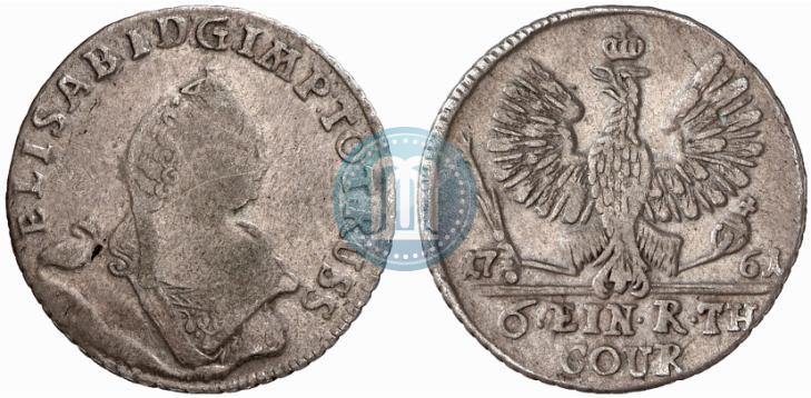 Picture 1/6 Thaler 1761 year  