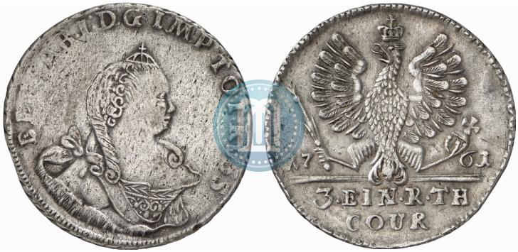 Picture 1/3 Thaler 1761 year  