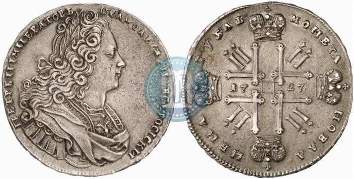 Picture 1 rouble 1727 year  "Moscow type"