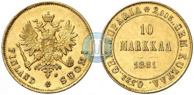 Фото 10 марок 1881 года S 