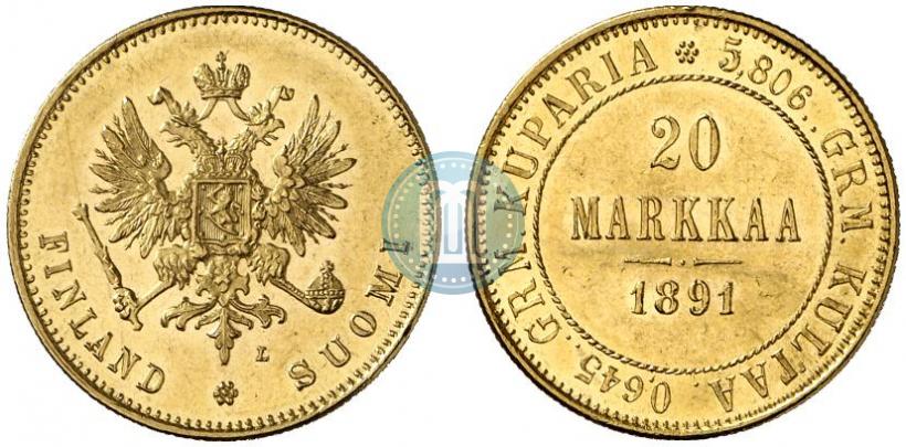 Фото 20 марок 1891 года L 