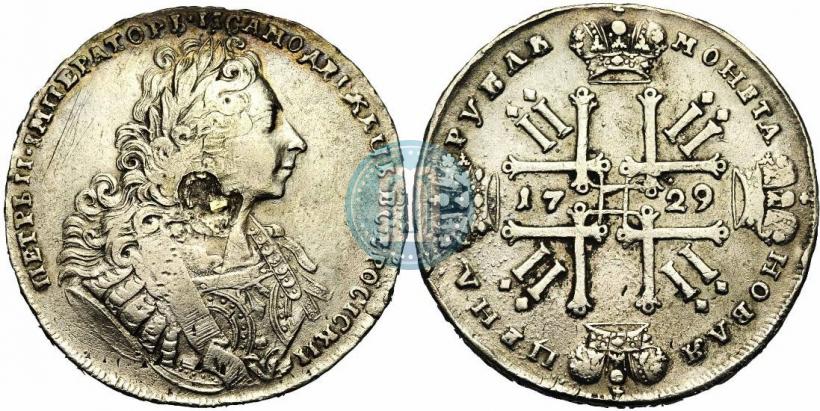 Picture 1 rouble 1729 year  "Type of 1729"