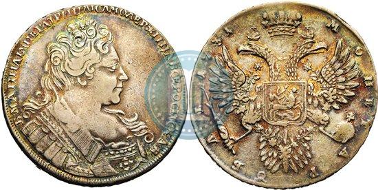 Picture 1 rouble 1731 year  