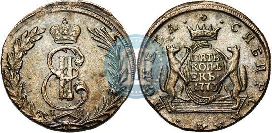 Picture 5 kopecks 1773 year КМ 