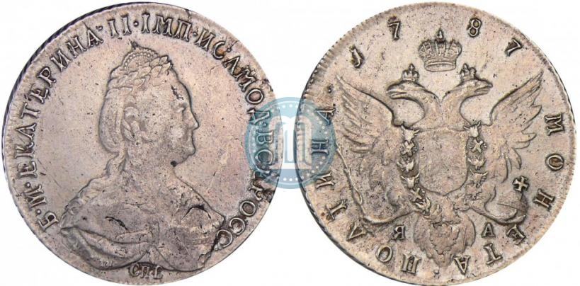 Picture Poltina 1787 year СПБ-ЯА 