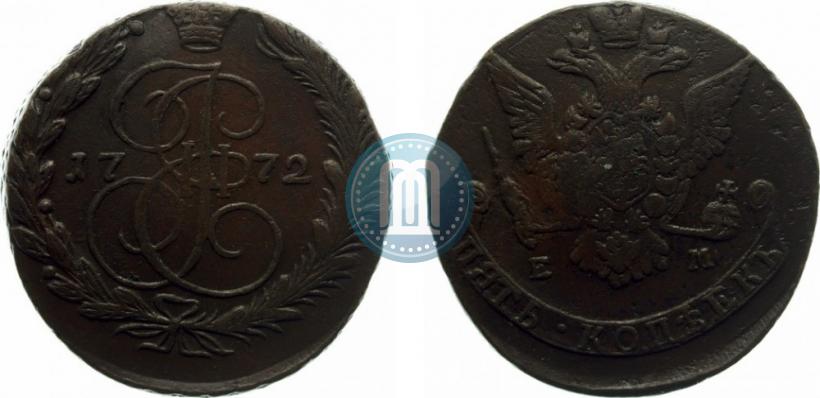 Фото 5 копеек 1772 года ЕМ 