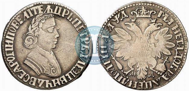 Picture Poltina 1704 year МД "Portrait by F. Alekseev"
