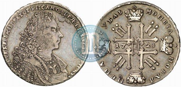 Picture 1 rouble 1728 year  "Type of 1728"