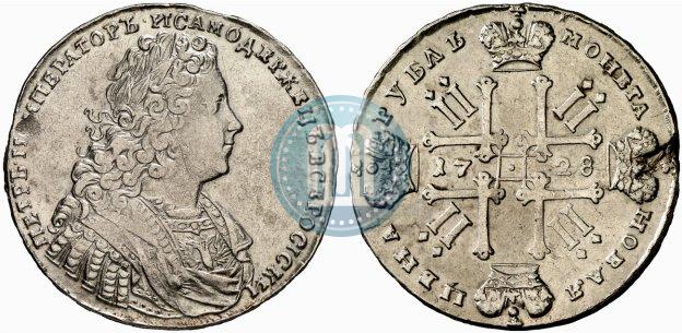Фото 1 рубль 1728 года  "Тип 1728"