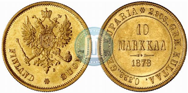 Picture 10 markkaa 1878 year S 