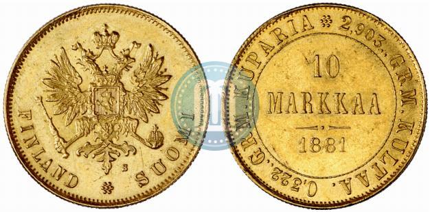 Фото 10 марок 1881 года S 