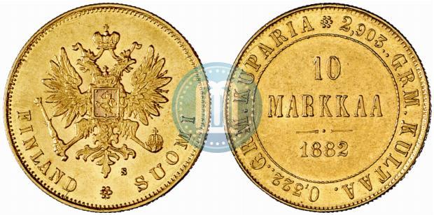 Picture 10 markkaa 1882 year S 