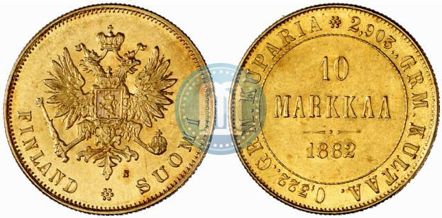 Picture 10 markkaa 1882 year S 