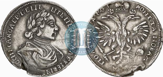 Picture Poltina 1719 year  "Portrait in armour"