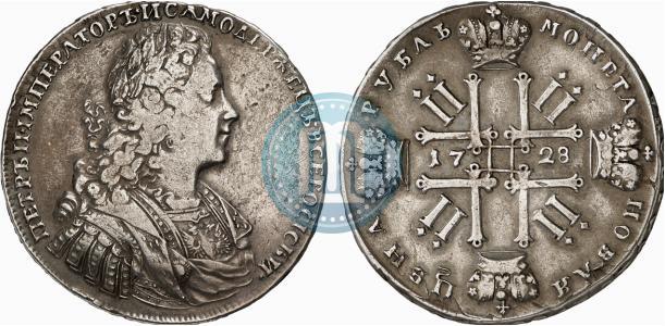Picture 1 rouble 1728 year  "Type of 1728"