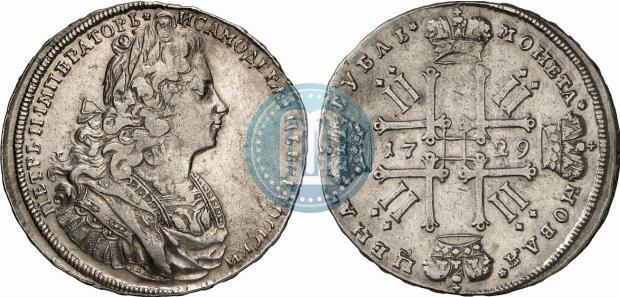 Picture 1 rouble 1729 year  "Type of 1727"