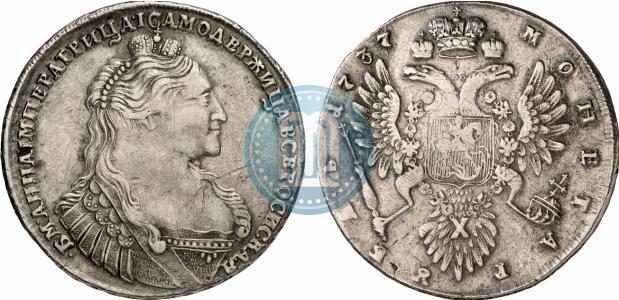 Фото 1 рубль 1737 года  "Тип 1735 года"