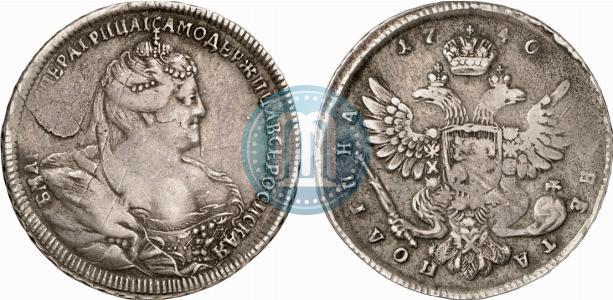 Picture Poltina 1740 year  "Moscow type"