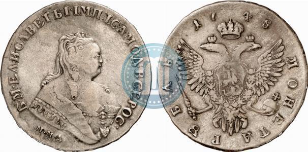 Picture 1 rouble 1748 year ММД 