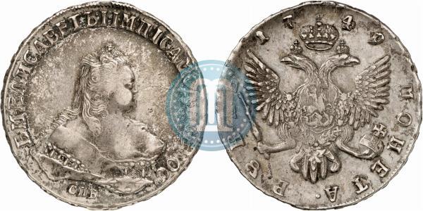 Picture 1 rouble 1749 year СПБ 