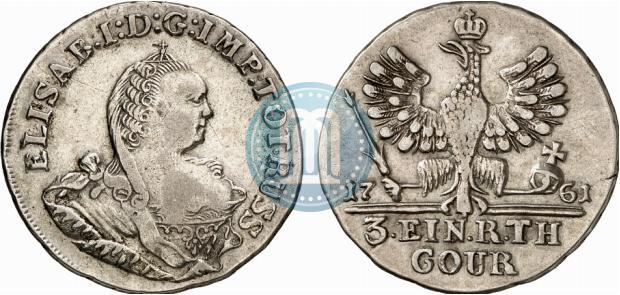 Picture 1/3 Thaler 1761 year  