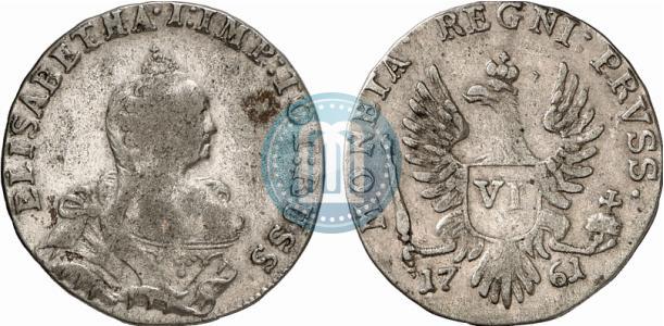 Picture 6 groszy 1761 year  