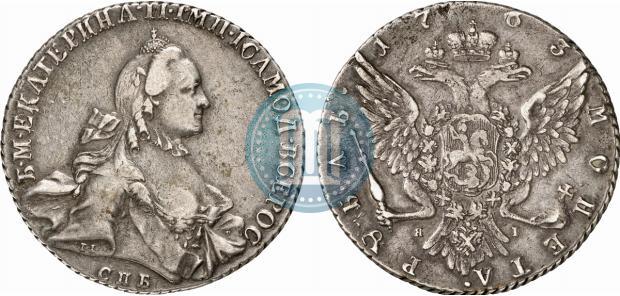 Picture 1 rouble 1763 year СПБ-ЯI 