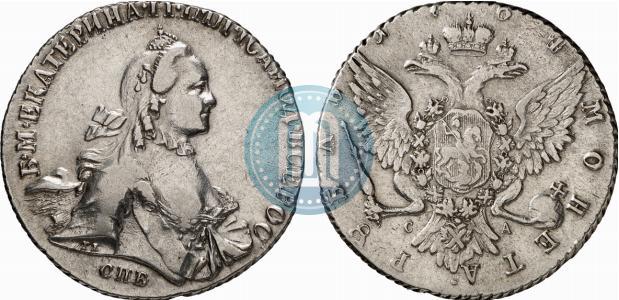 Picture 1 rouble 1764 year СПБ-СА 