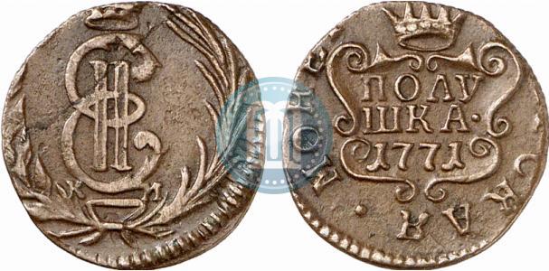 Фото Полушка 1771 года КМ 