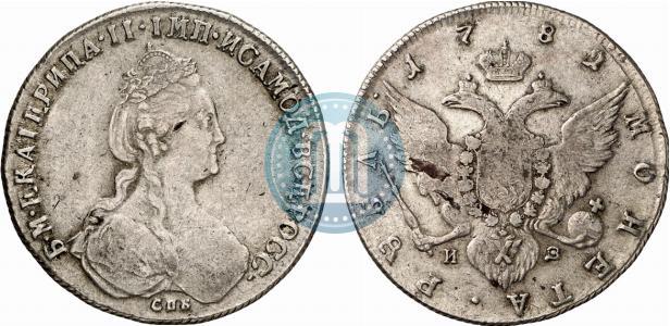 Picture 1 rouble 1782 year СПБ-ИЗ 