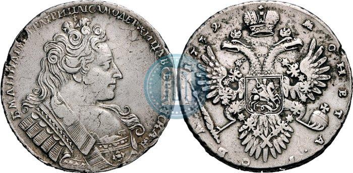 Picture 1 rouble 1732 year  