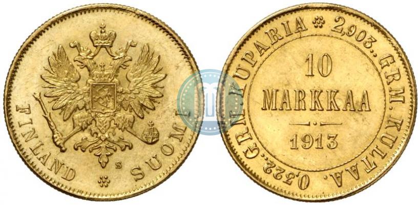 Фото 10 марок 1913 года S 