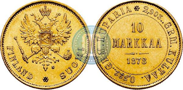 Picture 10 markkaa 1878 year S 